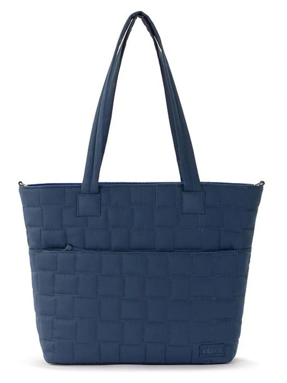 Sakroots by the sak Quilted Navy Tote Bag w/ Top Handles & Crossbody Strap